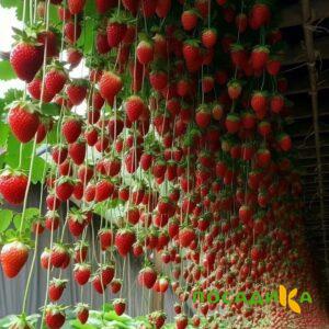Клубника ампельная Анастасия купить по цене от 370р. в интернет-магазине «Посадика» с доставкой почтой в в Кинешмае и по всей России – [изображение №1].